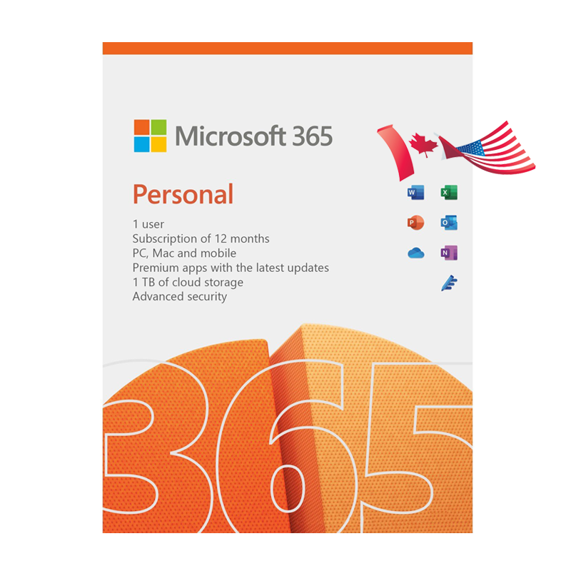 Buy Microsoft Office 365 Personal QQ2-00597 | US, Canada 1-year  subscription, 1 user, PC/Mac/Phone/Tablet - Digital License -   : The Most Trusted Brand & Software HUBs in the World