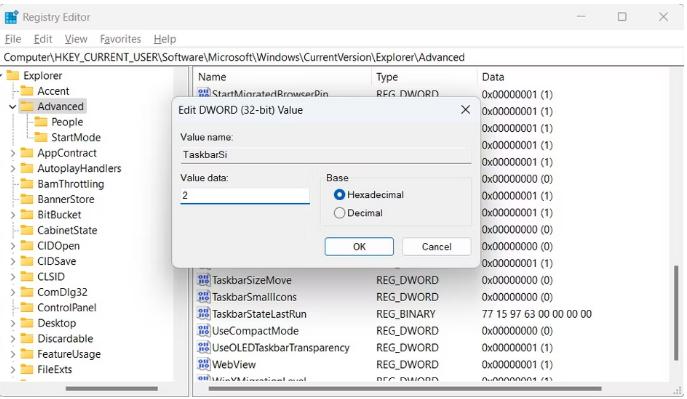 Taskbar Size40