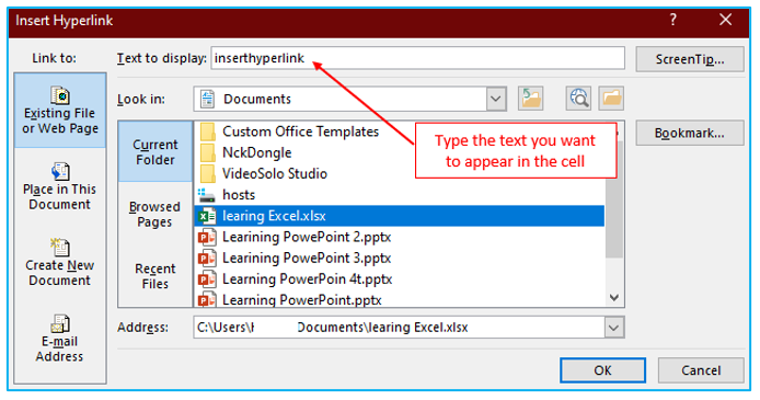 Insert Hyperlinks9