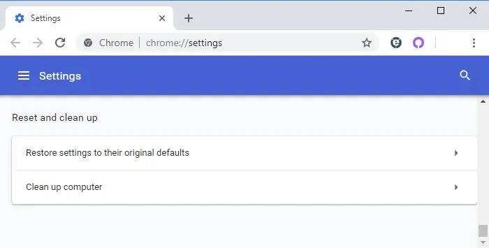 Restore Google Chrome4