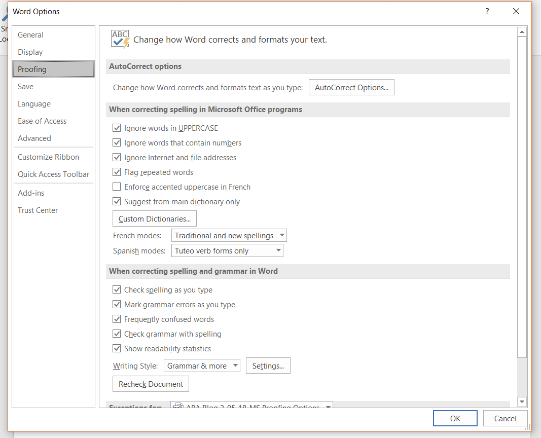 Modify Settings5